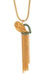 Buy_Trupti Mohta_Gold Cascade Pendant Necklace _Online_at_Aza_Fashions