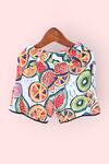 LA DEE DA_Multi Color Fruity Fun Cotton Shirt And Shorts Set For Boys _Online_at_Aza_Fashions