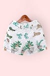 Buy_LA DEE DA_White Safari Adventure Boys Shirt And Shorts Set For Boys _Online_at_Aza_Fashions