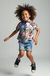 Buy_LA DEE DA_Multi Color Citrus Splash Dual Tone Boys Cotton Shirt For Boys _at_Aza_Fashions