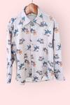 LA DEE DA_Off White Tom And Jerry Print Boys Cotton Shirt For Boys _Online_at_Aza_Fashions