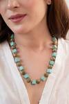 Do Taara_Turquoise Beaded Necklace _Online_at_Aza_Fashions