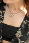 Buy_Do Taara_Silver Plated Contemporary Polki Pendant Necklace _Online_at_Aza_Fashions
