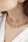 Do Taara_Multi Color Multicolored Layered Choker _Online_at_Aza_Fashions