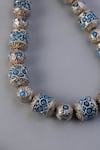 Shop_Mero Jewellery_Turquoise Vintage Beaded Necklace _at_Aza_Fashions