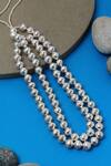 Buy Mero Jewellery Silver Plated Beaded Ball Necklace at Aza Fashions Buy_Mero Jewellery_Silver Plated Beaded Ball Necklace _at_Aza_Fashions