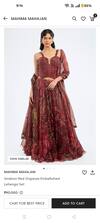 Shop Mahima Mahajan Red Sindoori Organza Lehenga Set at Aza Fashions Shop_Mahima Mahajan_Red Sindoori Organza Lehenga Set_at_Aza_Fashions