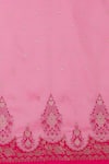Samyukta Singhania_Pink Silk Zari Round Neck Light Woven Banarasi Saree Set _Online_at_Aza_Fashions