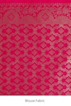 Shop_Samyukta Singhania_Pink Silk Zari Round Neck Light Woven Banarasi Saree Set _Online_at_Aza_Fashions
