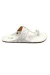 Buy_The Madras Trunk_Haiku Rang White Kolhapuri Flats _Online_at_Aza_Fashions