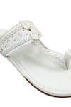 The Madras Trunk_Haiku Rang White Kolhapuri Flats _at_Aza_Fashions