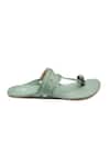 Buy_The Madras Trunk_Olive Green Kolhapuri Flats _Online_at_Aza_Fashions