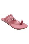 Shop_The Madras Trunk_Pink Light Kolhapuri Flats _Online_at_Aza_Fashions