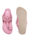 Shop_The Madras Trunk_Pink Light Kolhapuri Flats _at_Aza_Fashions