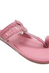 Buy_The Madras Trunk_Pink Light Kolhapuri Flats 