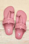 Buy_The Madras Trunk_Pink Light Kolhapuri Flats _at_Aza_Fashions