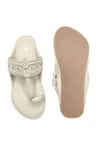 Shop_The Madras Trunk_Beige Kolhapuri Flats _at_Aza_Fashions