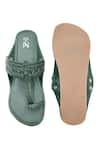 Shop_The Madras Trunk_Green Haiku Kolhapuri Flats _at_Aza_Fashions