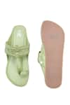 Shop_The Madras Trunk_Green Haiku Rang Kolhapuri Flats _at_Aza_Fashions