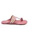 The Madras Trunk_Pink Haiku Kolhapuri Flat Sandals _Online_at_Aza_Fashions