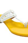 Buy_The Madras Trunk_Yellow Faux Leather Kolhapuri Heels 