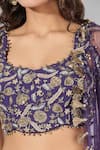 Buy_Payal Singhal_Purple Embroidered Blouse And Sharara Set 