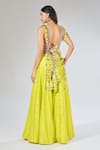 Shop_Payal Singhal_Green Jaal Embroidered Yellow Top And Sharara Set _at_Aza_Fashions