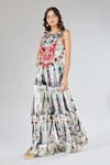 Buy_Payal Singhal_Multi Color Floral Embroidered Top And Sharara Set _Online_at_Aza_Fashions