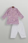 Buy_TINY PANTS_Purple Zari Kurta Jacket Set For Boys _at_Aza_Fashions