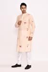 Buy_Arihant Rai Sinha_Cream Cotton Printed Long Kurta 
