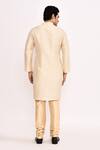 Shop_Arihant Rai Sinha_Cream Cotton, Silk Printed Kurta Set _at_Aza_Fashions
