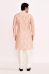 Shop_Arihant Rai Sinha_Cream Cotton, Silk Printed Kurta Set _at_Aza_Fashions