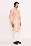 Buy_Arihant Rai Sinha_Cream Cotton, Silk Printed Kurta Set 