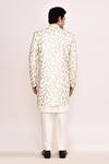 Shop_Arihant Rai Sinha_White Embroidery Floral Sherwani _at_Aza_Fashions