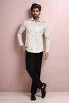 Buy_Arihant Rai Sinha_White Printed Casual Shirt _at_Aza_Fashions