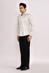 Arihant Rai Sinha_White Printed Casual Shirt _Online_at_Aza_Fashions