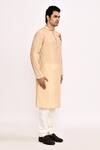 Buy_Arihant Rai Sinha_Beige Long Embroidered Kurta _Online_at_Aza_Fashions