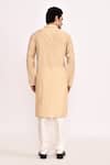 Shop_Arihant Rai Sinha_Beige Long Embroidered Kurta _at_Aza_Fashions