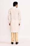 Shop_Arihant Rai Sinha_Off White Embroidered Long Kurta _at_Aza_Fashions