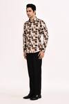 Shop_Arihant Rai Sinha_Cream Cotton Printed Casual Shirt _Online_at_Aza_Fashions