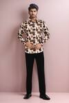 Buy_Arihant Rai Sinha_Cream Cotton Printed Casual Shirt _at_Aza_Fashions