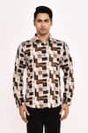 Buy_Arihant Rai Sinha_Cream Cotton Printed Casual Shirt 
