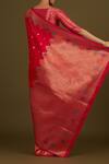 Shop_Samyukta Singhania_Pink Zari Woven Banarasi Satin Silk Saree _at_Aza_Fashions