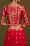 Buy_Samyukta Singhania_Pink Zari Woven Banarasi Satin Silk Saree _Online_at_Aza_Fashions