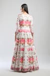 Shop_Samyukta Singhania_Pink Floral Printed Anarkali With Dupatta _at_Aza_Fashions