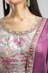 Samyukta Singhania_Off White Digital Print Anarkali With Dupatta _at_Aza_Fashions