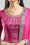 Samyukta Singhania_Pink Digital Print Anarkali Set _at_Aza_Fashions