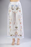 Buy_Naintara Bajaj_White Round Neck Floral Print Pant Set _Online_at_Aza_Fashions