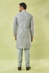 Shop_Arihant Rai Sinha_Gray Sequin Mirror Embroidered Bundi Kurta Set _at_Aza_Fashions