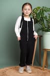Buy_Petite Pomme_Black Cotton Front Zip Jumper And White T-shirt Set _at_Aza_Fashions
